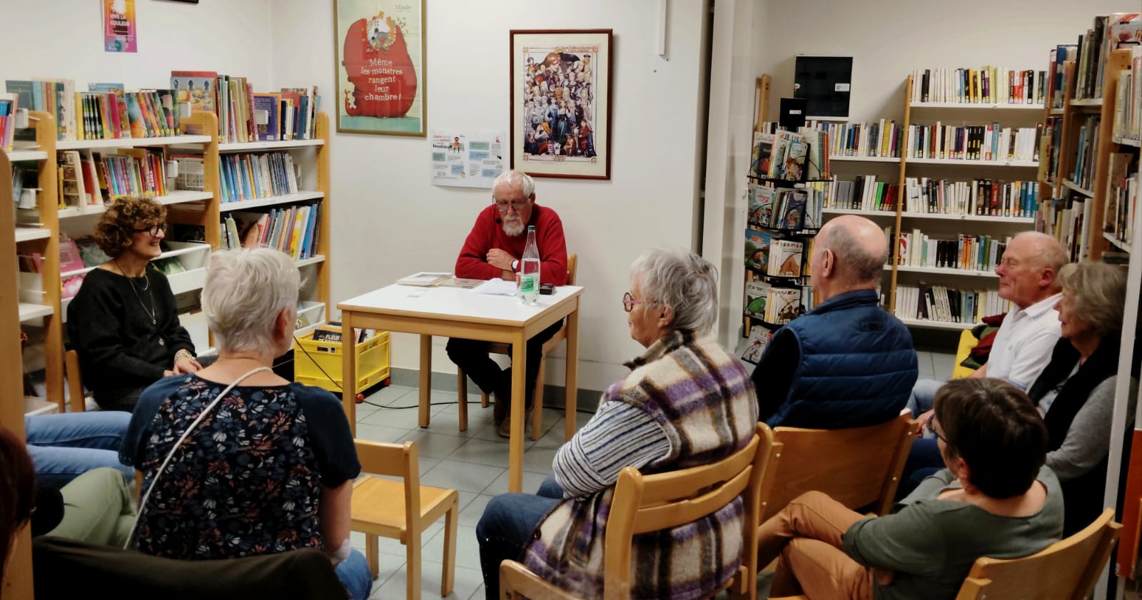 Belle soirée lecture avec Bernard Juillet le 7 novembre 2024
